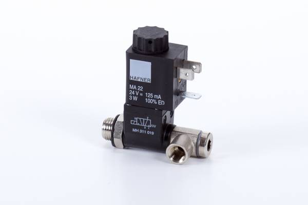 Distribuitor 3/2 electric, monostabil - Banjo, NC, porturi G 1/8, banjo G 1/8, 50 l/min