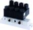 Distribuitor 3/2 electric, monostabil, montaj pe placa-baterie, porturi placa