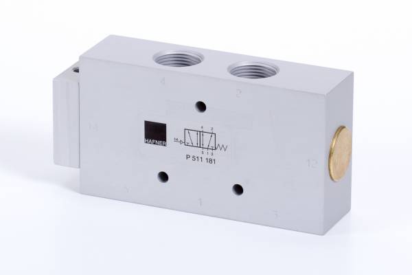 Distribuitor 5/2 monostabil - actionare pneumatica