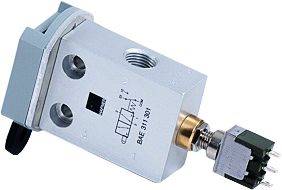 Distribuitor 5/2 cu contact electric - montaj in panou