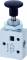 Distribuitor 3/2 cu buton incorporat - montaj in panou, G 1/4, fara retinere