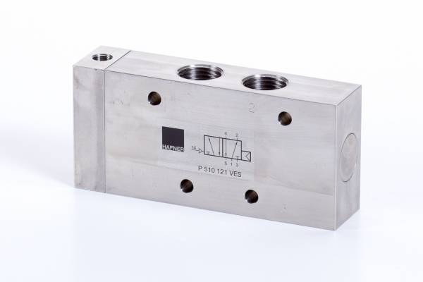 Distribuitor 5/2 pneumatic, monostabil - INOX