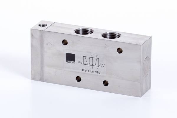 Distribuitor 5/2 pneumatic, monostabil - INOX