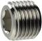 Dop inecat cu hexagon intern, filet G 1 1/2&QUOT;, alama nichelata