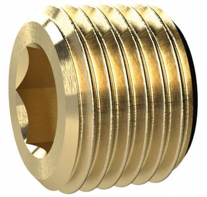 Dop inecat cu hexagon intern, filet R 1/8&QUOT;, alama