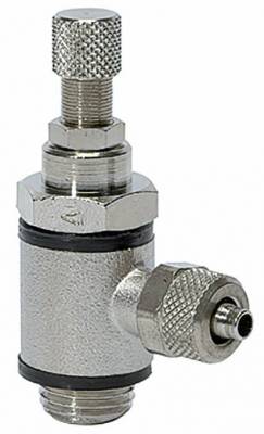 Drosel cu filet exterior G 1/4 si conector push-on 6/4 mm, droselizare furtun - filet