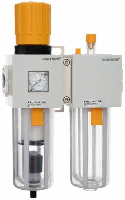 Grup preparare aer FR+L G 1/2&QUOT;, 1800 l/min, purjare automata, manometru patrat - seria SMART