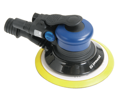 Slefuitor pneumatic rotoorbital - sistem exhaustare conectare la aspirator sau retea