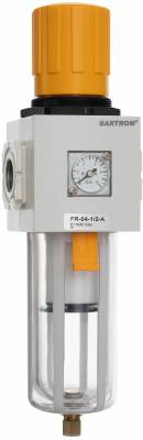 Filtru regulator cu purjare manuala G 1/4&QUOT;, 900 l/min, manometru patrat - seria SMART