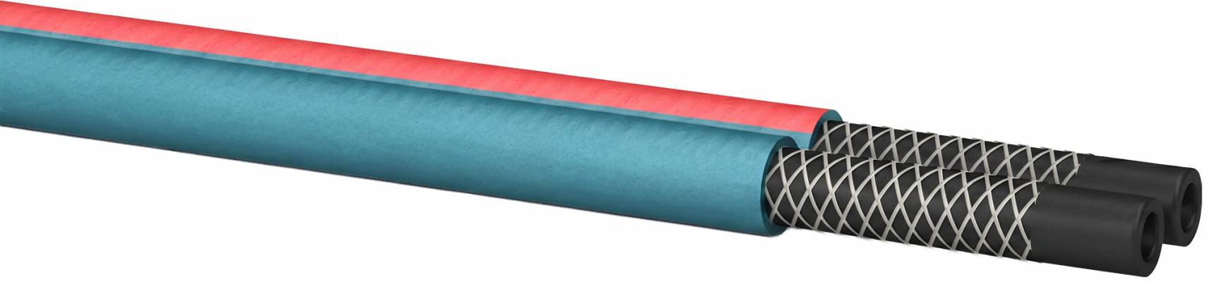 Furtun DUO 8x15 mm pentru sudura autogena (acetilena-oxigen)