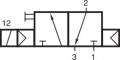 Distribuitor 3/2 electric, monostabil, montaj in linie tip MH, NC, G 3/4, 6000 l/min