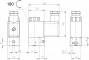 Distribuitor 3/2 electric, monostabil, montaj pe placa-baterie, porturi placa