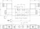 Distribuitor 5/2 electric, bistabil, montaj in linie tip MH