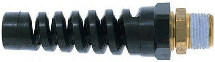 Cupla pentru furtun spiralat 8x5mm, filet exterior conic teflonat R 1/4&QUOT;