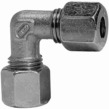 Fiting L de legatura, tub Ø22mm, 160bar, otel galvanizat