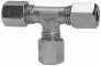 Fiting T de legatura, tub Ø12mm, 630bar, otel galvanizat