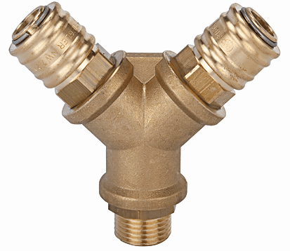 Ramificator cu 2 cuple rapide - filet exterior