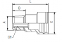 Cupla cu filet exterior conic