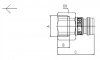 Adaptor DN9 cu filet interior