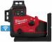 Nivela laser verde M12 cu aliniere automata 360°, in 3 planuri - Milwaukee M12 A3PLO-0C