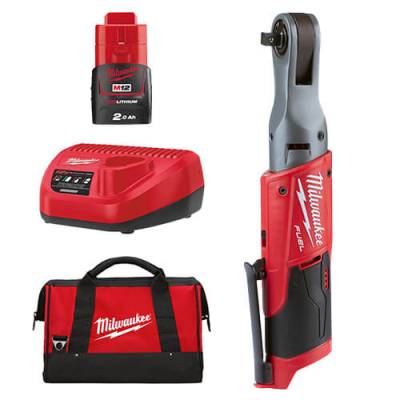 Antrenor cu clichet 3/8″ M12 FUEL subcompact - Milwaukee M12 FIR38-201B