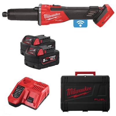 Polizor drept M18 FUEL ONE-KEY cu viteza variabila si comutator culisant - Milwaukee M18 FDGROVB-502X