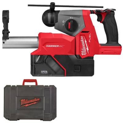 Ciocan rotopercutor 16 mm SDS-PLUS M18 FUEL 4 moduri cu extractor de praf - Milwaukee M18 FHACDDE-0C