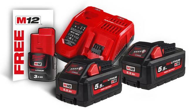 Set acumulatori M18 High Output