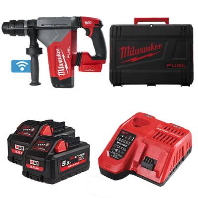 Ciocan rotopercutor SDS-PLUS 32 mm cu 4 functii M18 FUEL cu ONE-KEY si FIXTEC - Milwaukee M18 ONEFHPX-552X