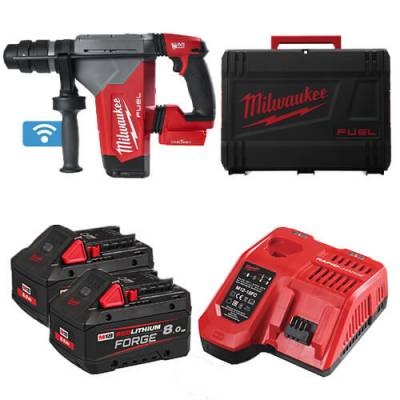 Ciocan rotopercutor SDS-PLUS 32 mm cu 4 functii M18 FUEL cu ONE-KEY si FIXTEC - Milwaukee M18 ONEFHPX-802X