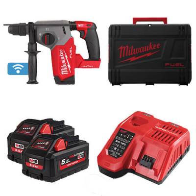Ciocan rotopercutor SDS-Plus 26 mm cu 4 functii si mandrina FIXTEC ONE-KEY M18 FUEL - Milwaukee M18 ONEFHX-552X