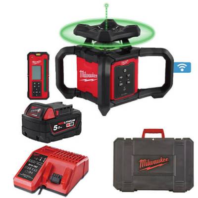 Nivela laser verde rotativa, orizontala si verticala M18 300 m cu ONE-KEY - Milwaukee M18 RLOHVG300-501C