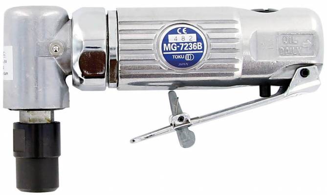 Polizor pneumatic unghiular - 0,20kW - 20000 rot/min - tip biax