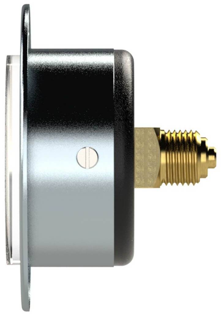 Manometru panou, atac axial, carcasa otel cromat,  0 - 1,6 bar, Ø40, G 1/8
