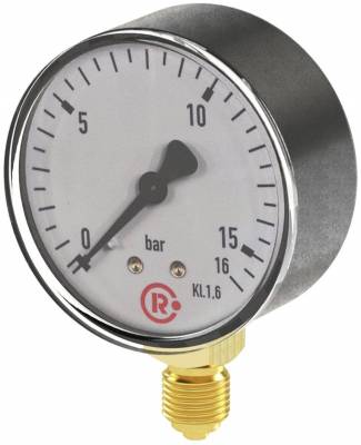 Manometru standard, atac radial, carcasa din plastic, 0 - 4 bar, Ø50, G 1/4&QUOT;