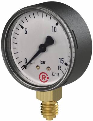 Manometru standard, atac radial, carcasa metalica, 0 - 1 bar, Ø63, G 1/4&QUOT;