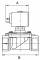 Electroventil 2/2, NC, actionare combinata, 24 V DC, G 1&QUOT;, 0 - 6 bar