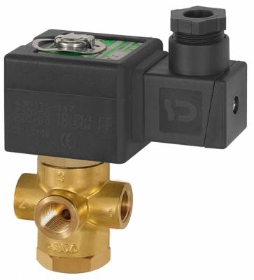 Electroventil 3/2, NC, actionare directa, 24 V DC, Rp 1/4&QUOT;