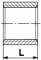Mufa rotunda scurta G 1/4&QUOT;, inox AISI 316
