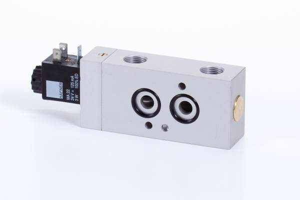 Distribuitor NAMUR 3/2 - electric, NC, G 3/8, NAMUR 1/4, arc combinat