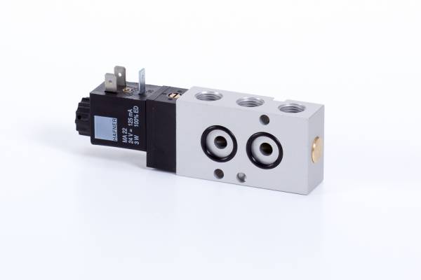 Distribuitor NAMUR 5/2 , monostabil - electric, 1/4 NPT, NAMUR 1/4, arc pneumatic