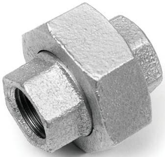 Niplu detasabil cu filet interior Rp 1/2&QUOT;, etansare plana, garnitura NBR, din fonta maleabila