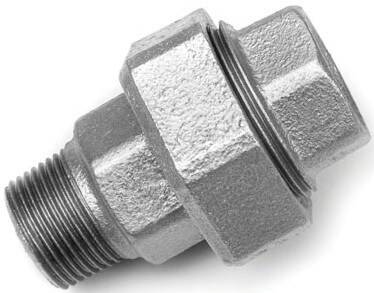 Niplu detasabil cu filet interior Rp 1/4&QUOT;-exterior R 1/4&QUOT;, etansare conica, din fonta maleabila