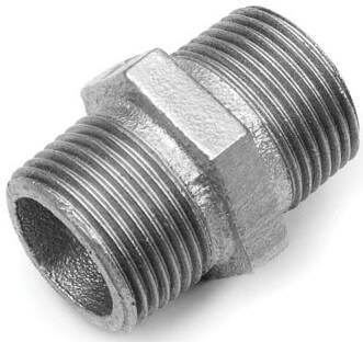 Niplu din fonta maleabila zincata, R 3/8&QUOT;
