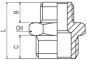 Niplu G 1&QUOT; - G 1 1/4&QUOT;, PN 25, alama nichelata