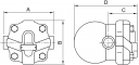 Oala condens cu filete interioare G 1&QUOT; (DN25), ΔP=4,5 bar max., PN 16