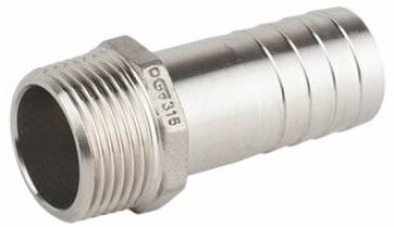 Adaptor furtun 9mm cu filet exterior R 1/4&QUOT;, inox AISI 316