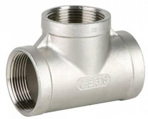 Conector T cu filete interioare NPT 2&QUOT;, inox AISI 316