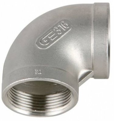 Cot 90° cu filete interioare cu filete interioare NPT 2&QUOT;, inox AISI 316