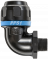 Cupla push-on L 90°, filet exterior, pentru teava